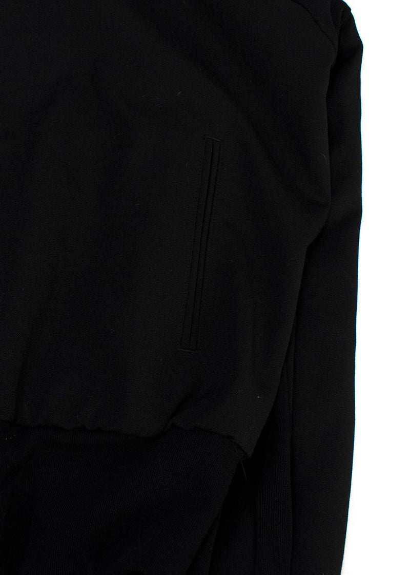 Yohji Yamamoto Black Hooded Jacket with Cape Detail