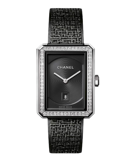 Chanel BOY.FRIEND Tweed Diamond Set Watch