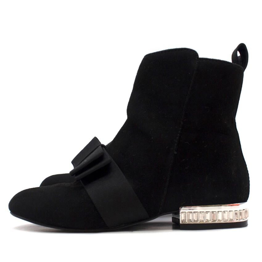 Miss KG Girls Black Suede Ankle Boots