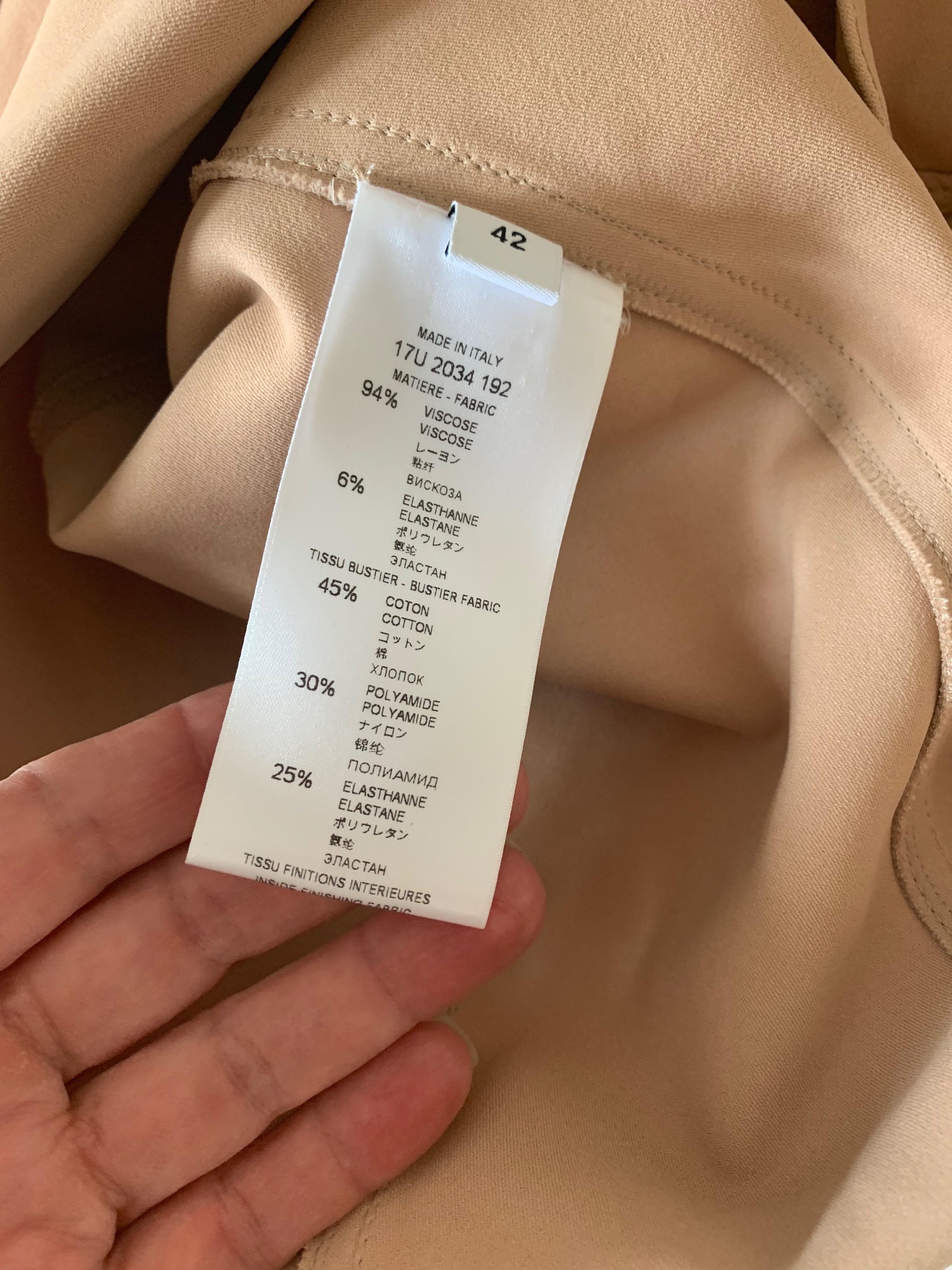 Givenchy Nude Asymmetric Mini Dress