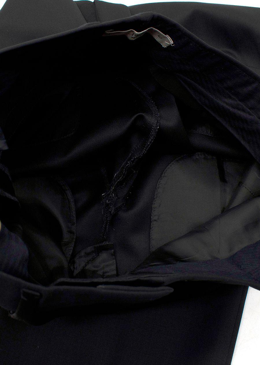 Black Straight Leg Trousers