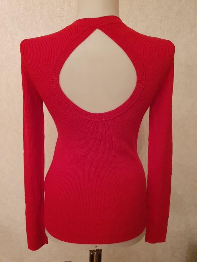 P.A.R.O.S.H. Wool Slim-fit Ribbed Open Back Jumper