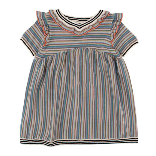 Caramel Foxglove Knitted Baby Dress