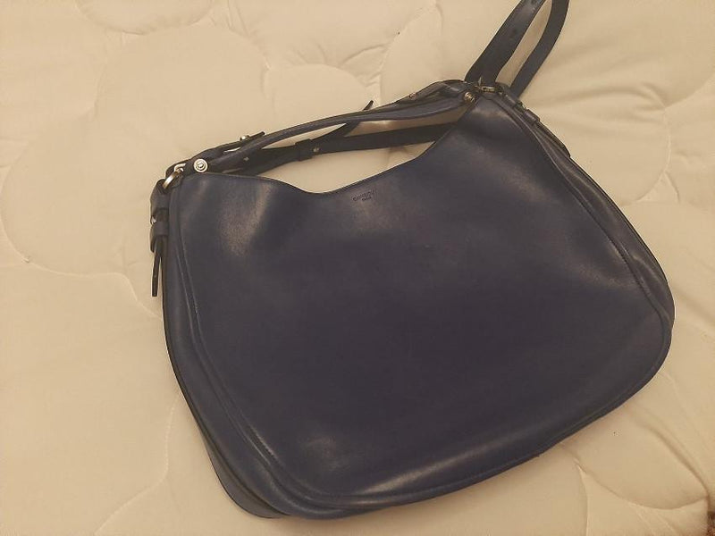 Givenchy Blue Leather Hobo Bag