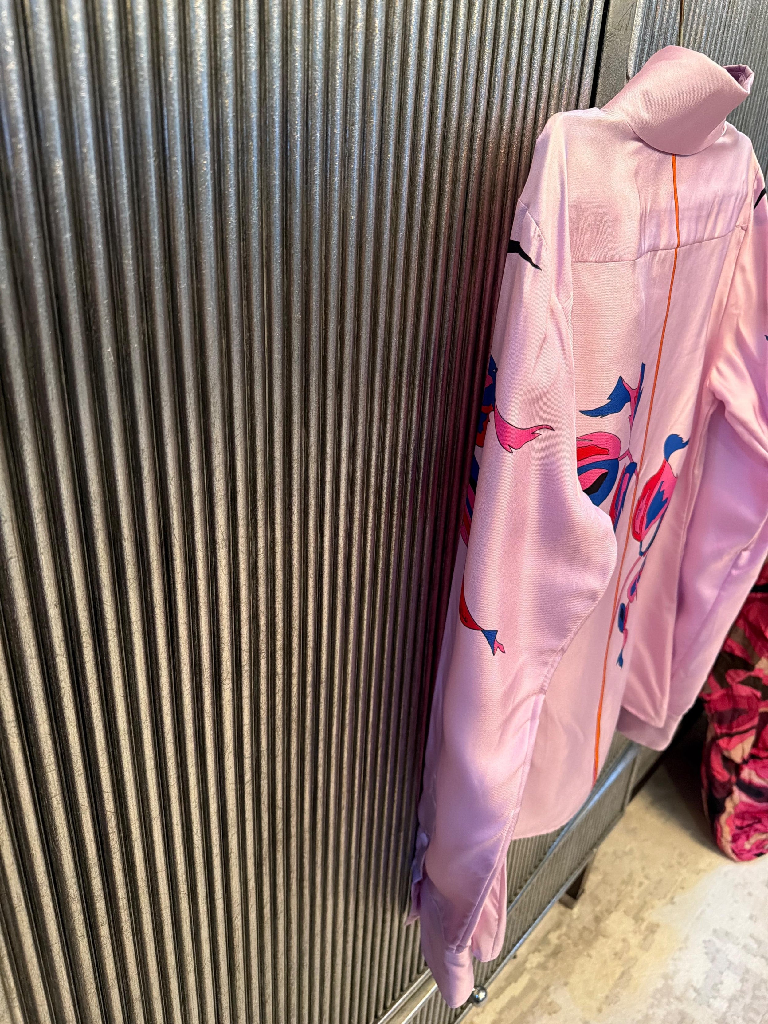 Pucci Rose Print Silk Shirt