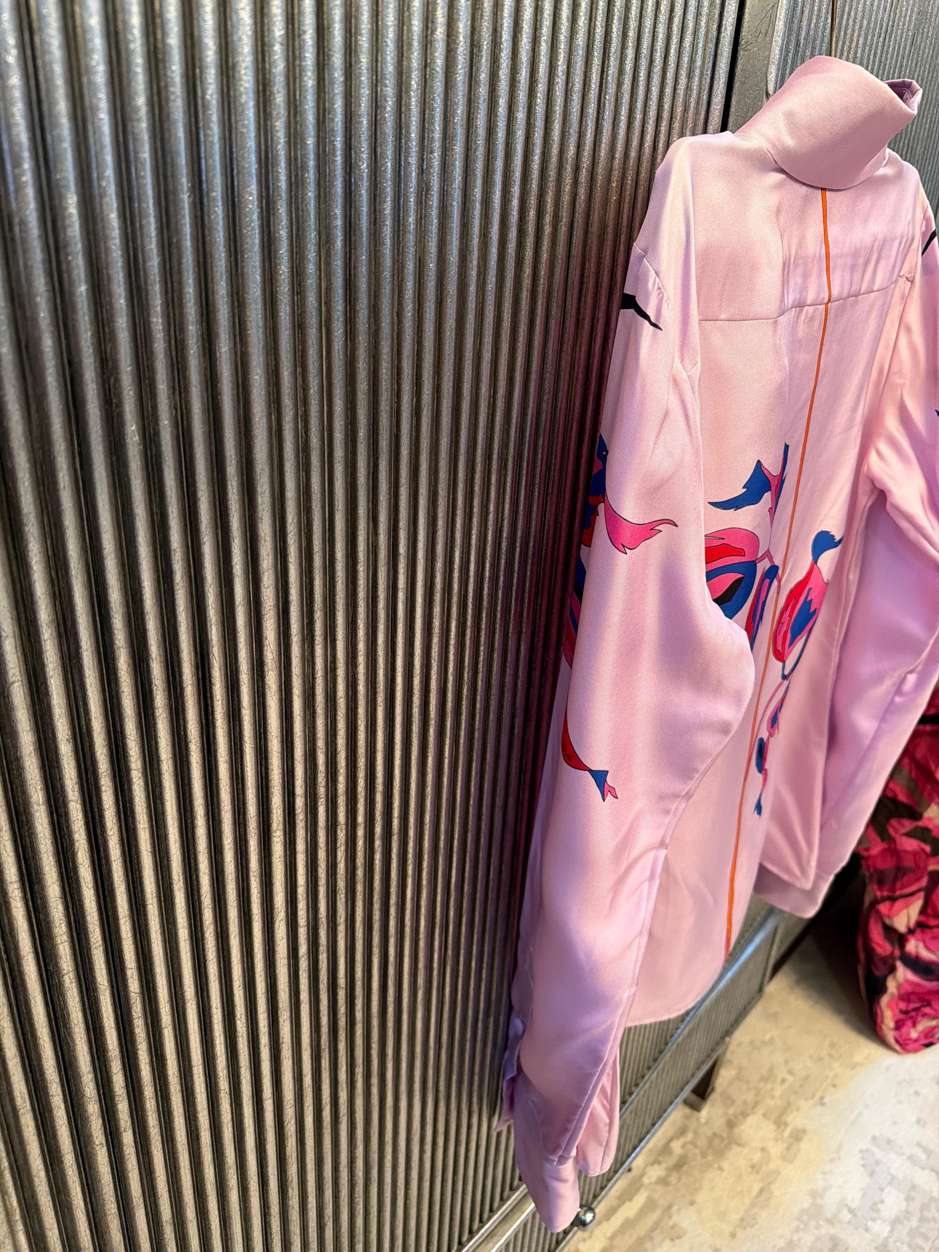 Pucci Rose Print Silk Shirt