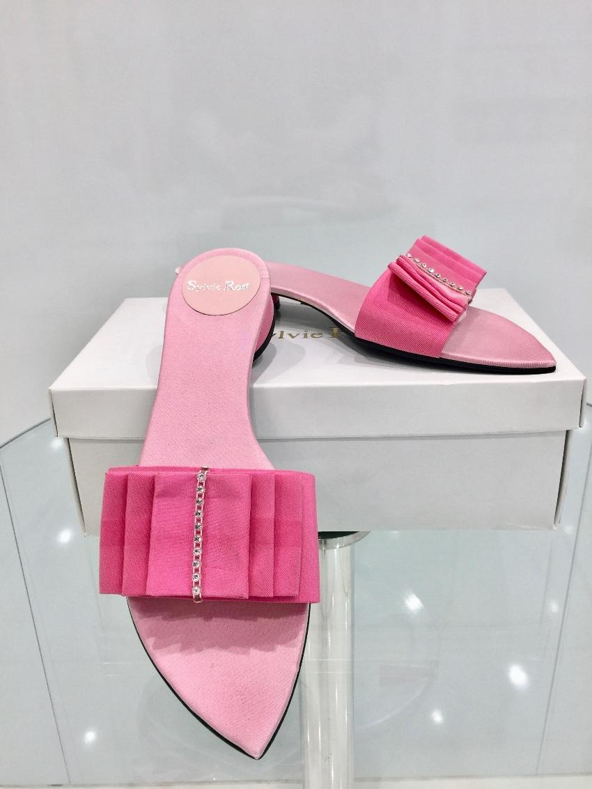 Sylvie Rost Paris Rose Pink Slides