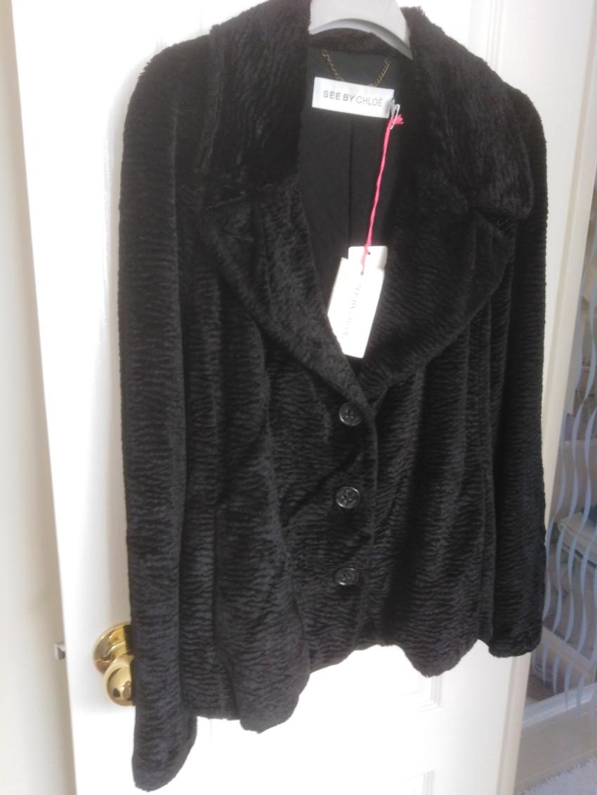 See By Chloe Black Velvet Jacket