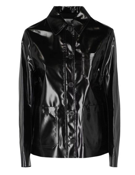 Dior Black Glossy Single-breasted Jacket
