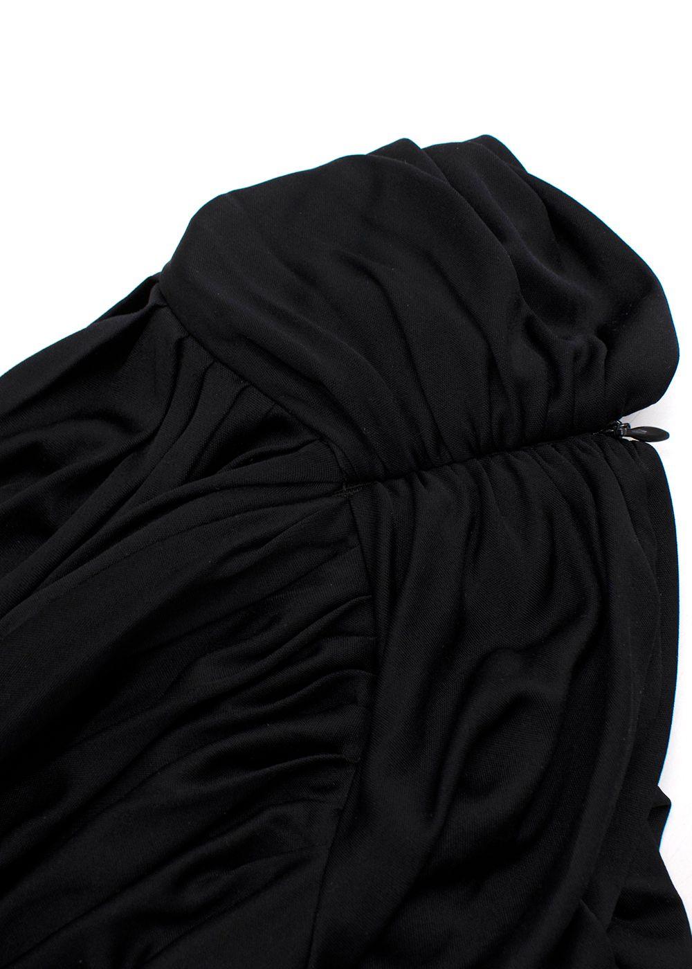 Alexander McQueen Black Silk Blend Harem Pants