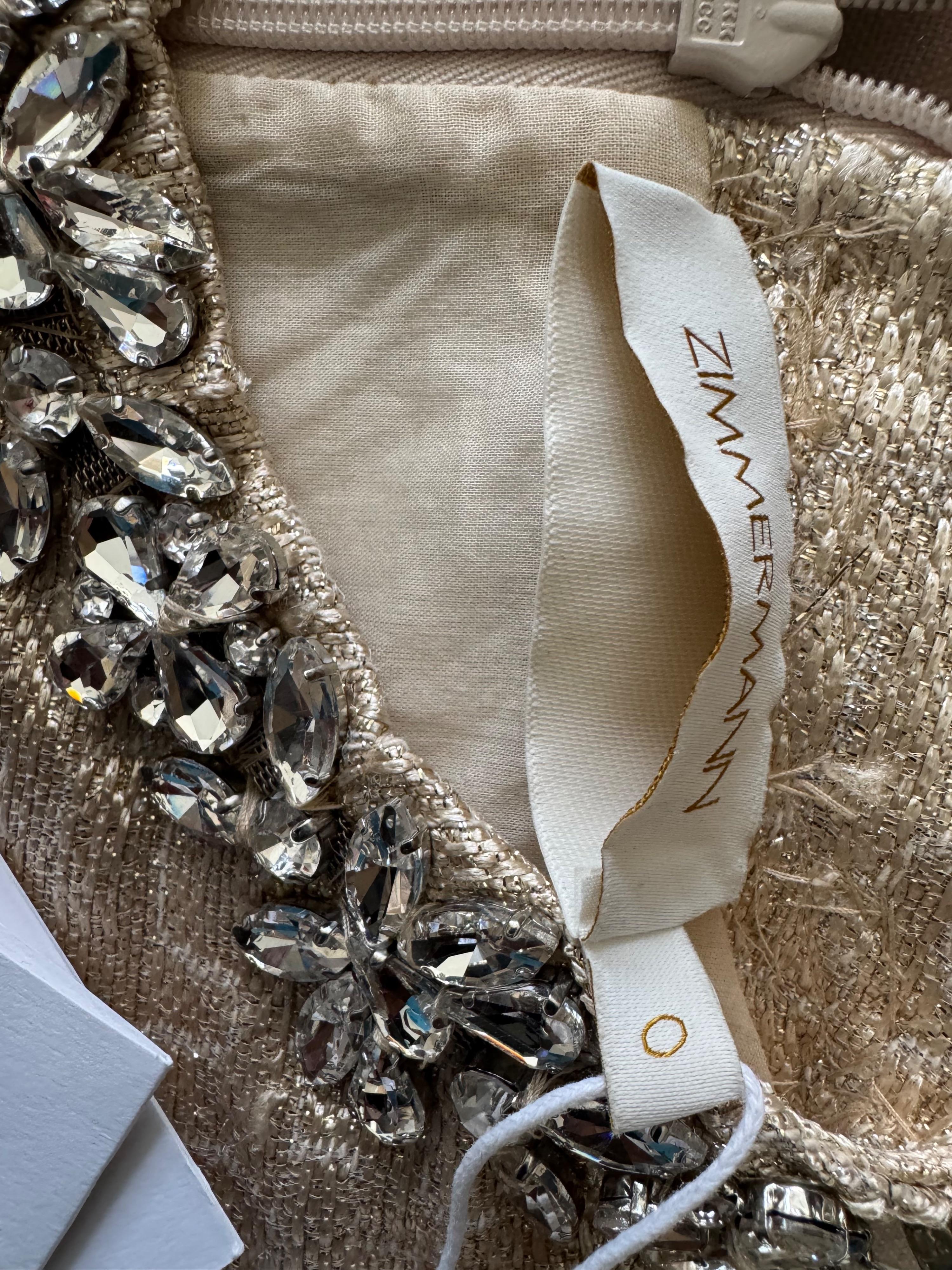 Zimmearmann Gold Crush Shift dress