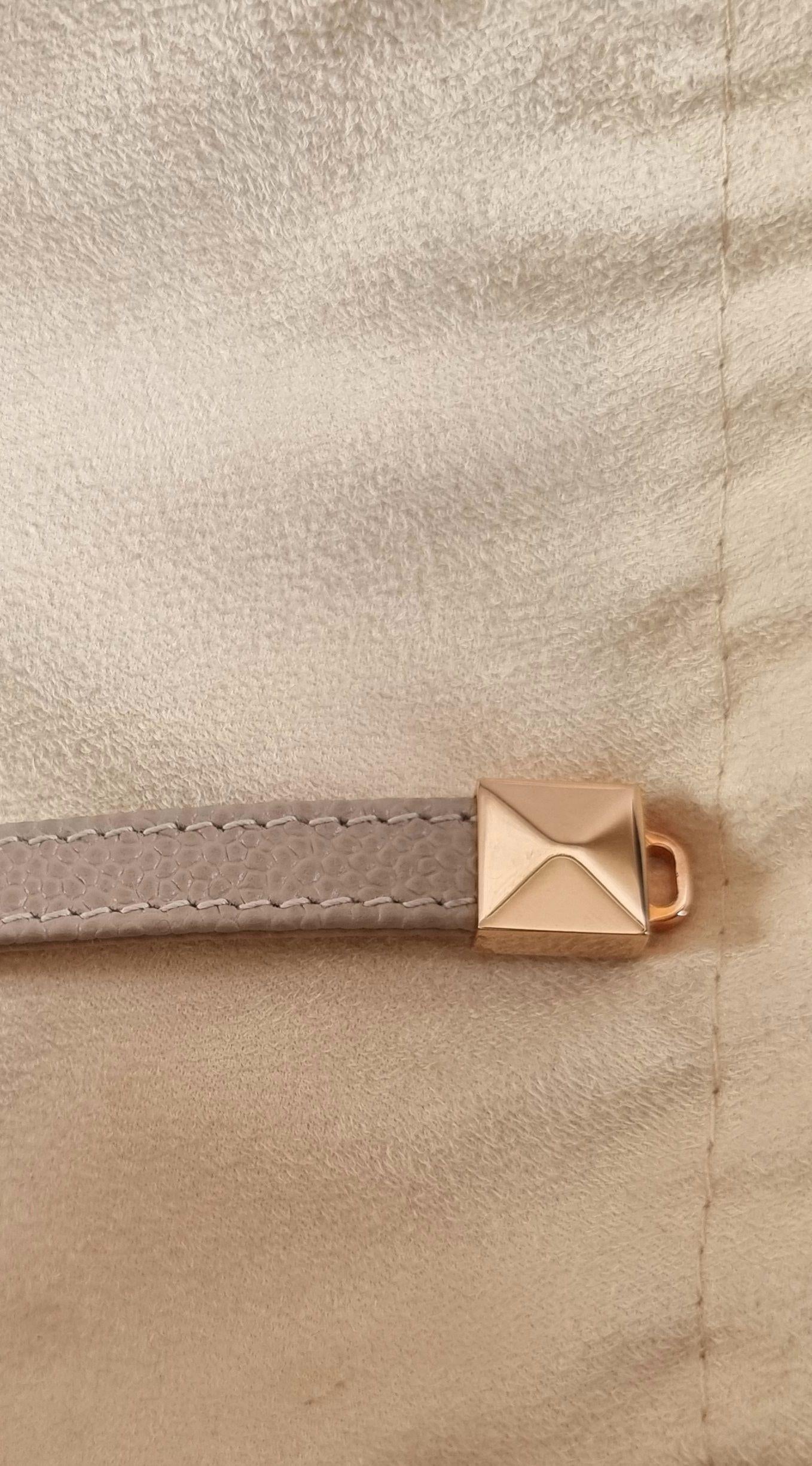 Rose Gold Taupe Ice Cube Belt