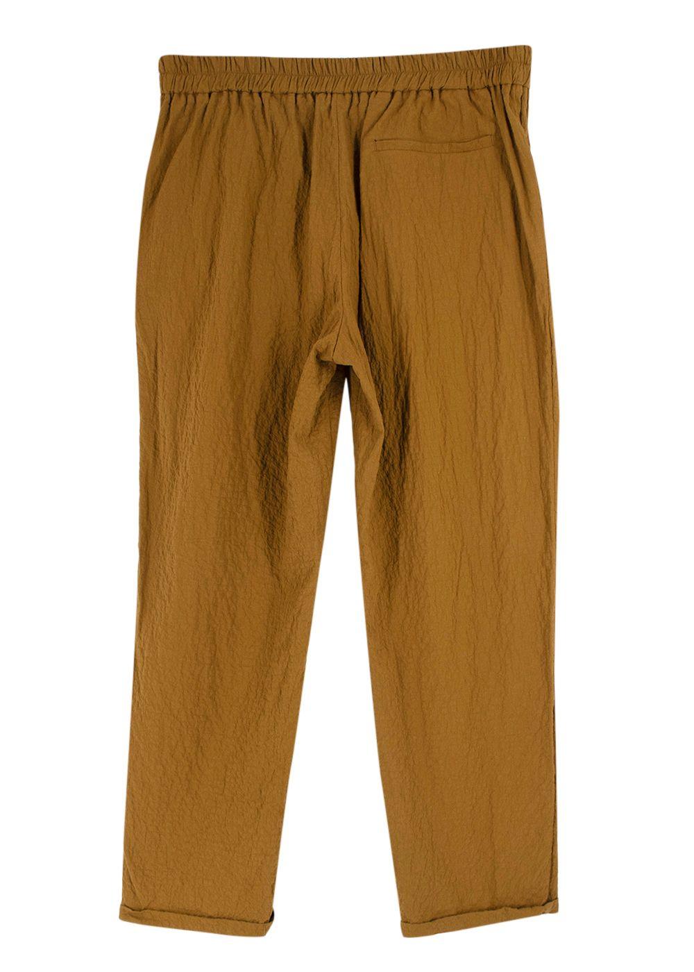 Momoni Mustard Linen Idaho Pants