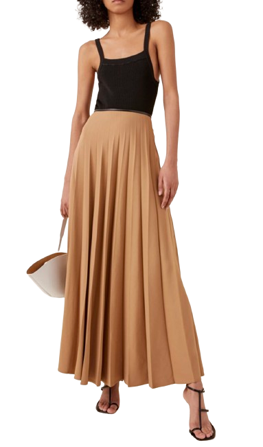 Peter Do High-rise Stretch-crêpe Midi Skirt