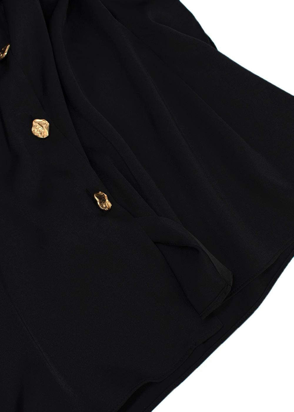 Escada Black Silk Oversize Shirt