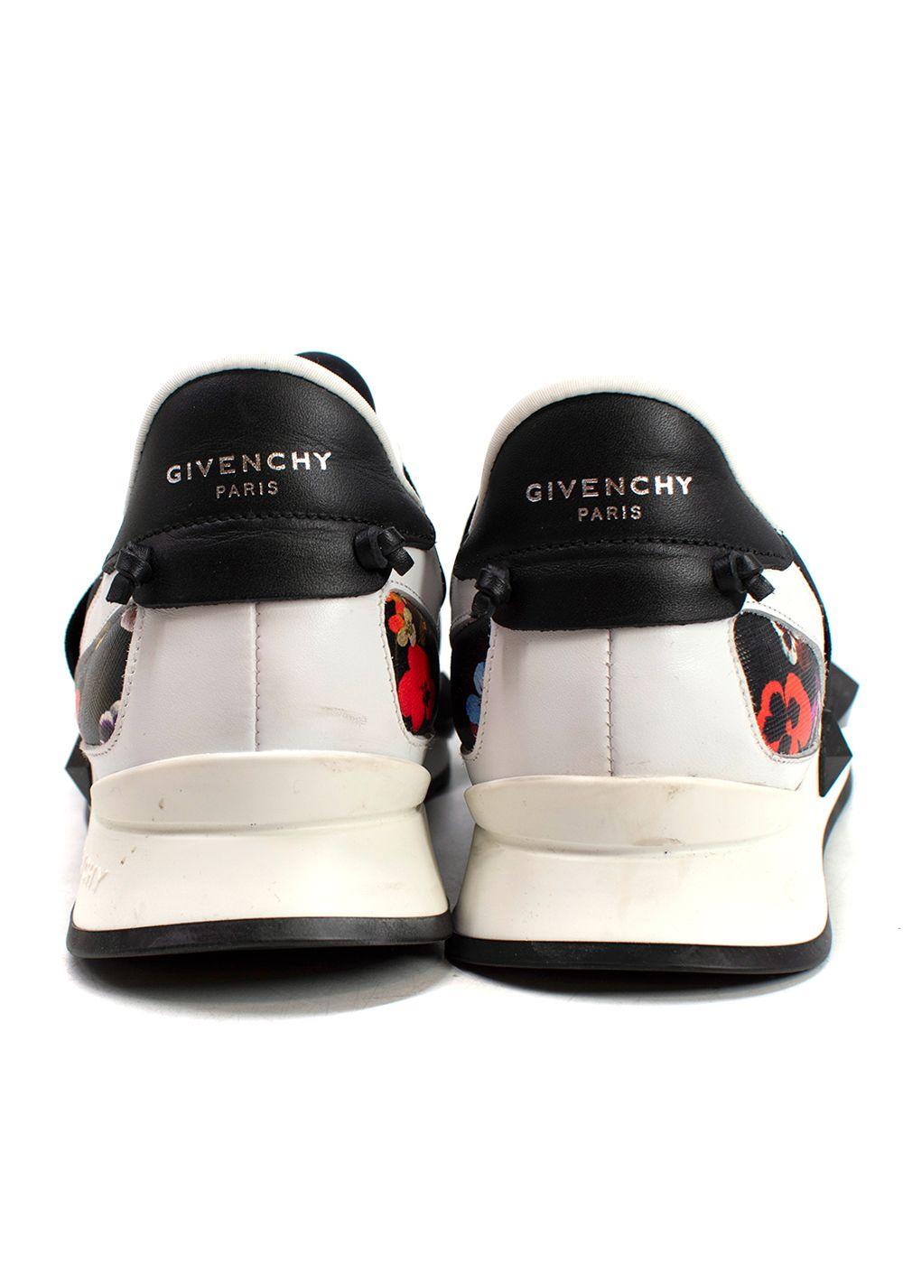 Givenchy Black Floral Runner Sneakers