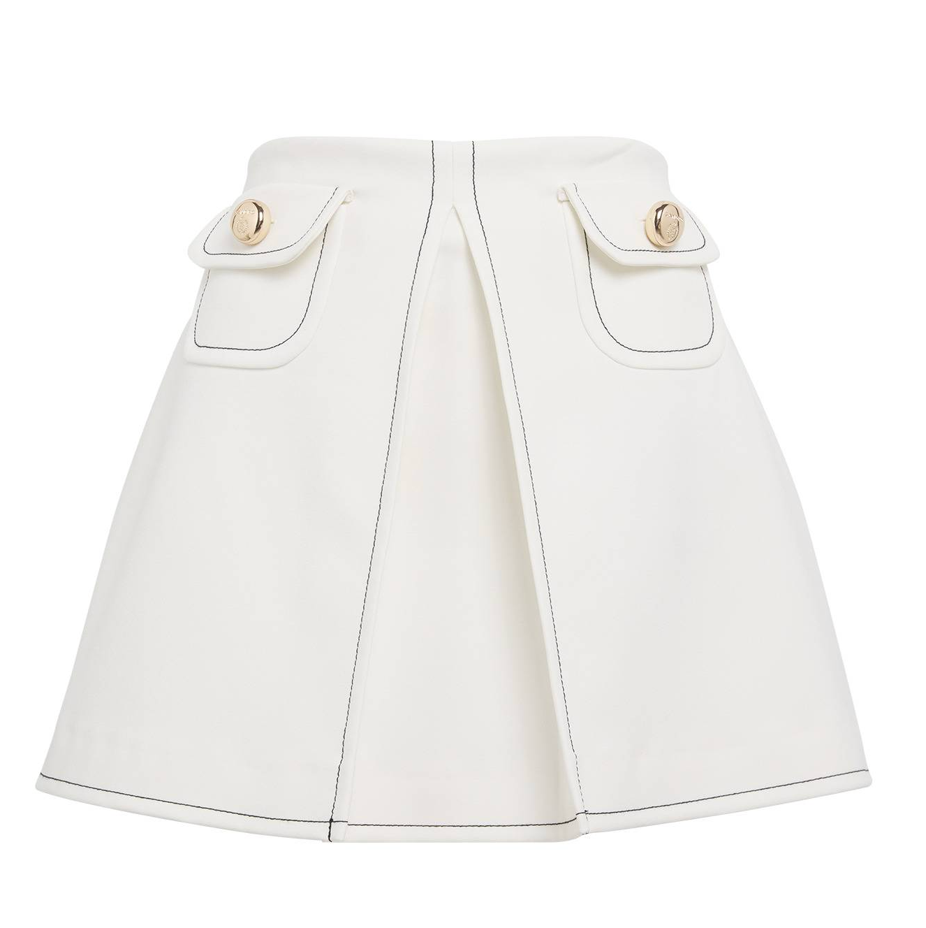 Sandro Box Pleated Mini Skirt