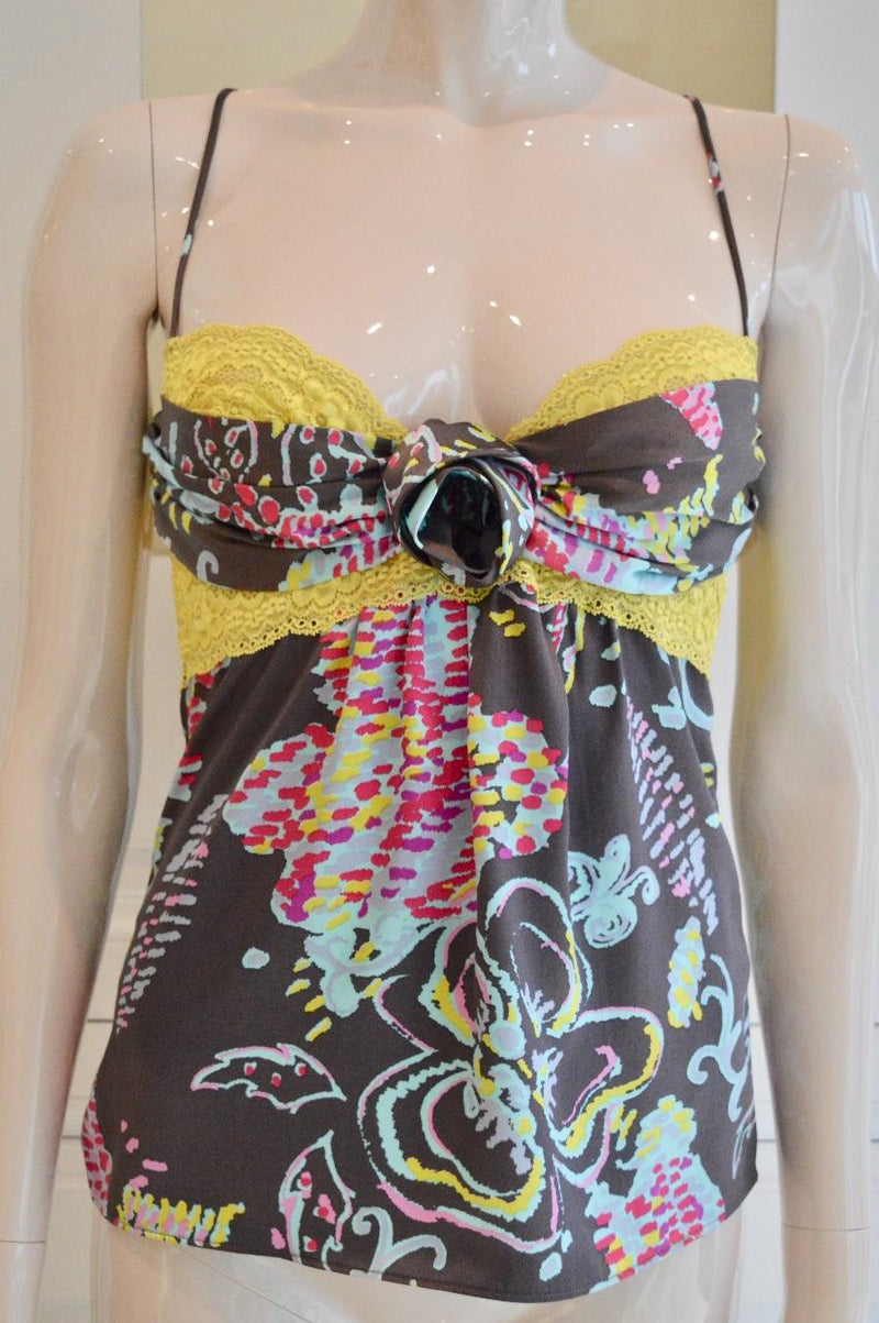 Ungaro Silk Rose Camisole Top
