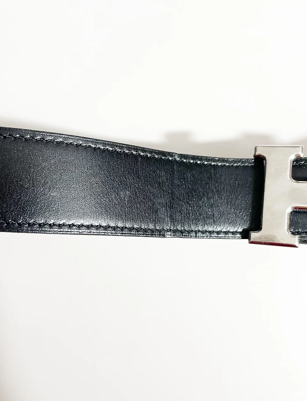 Hermes Black and Brown Reversible Constance Belt