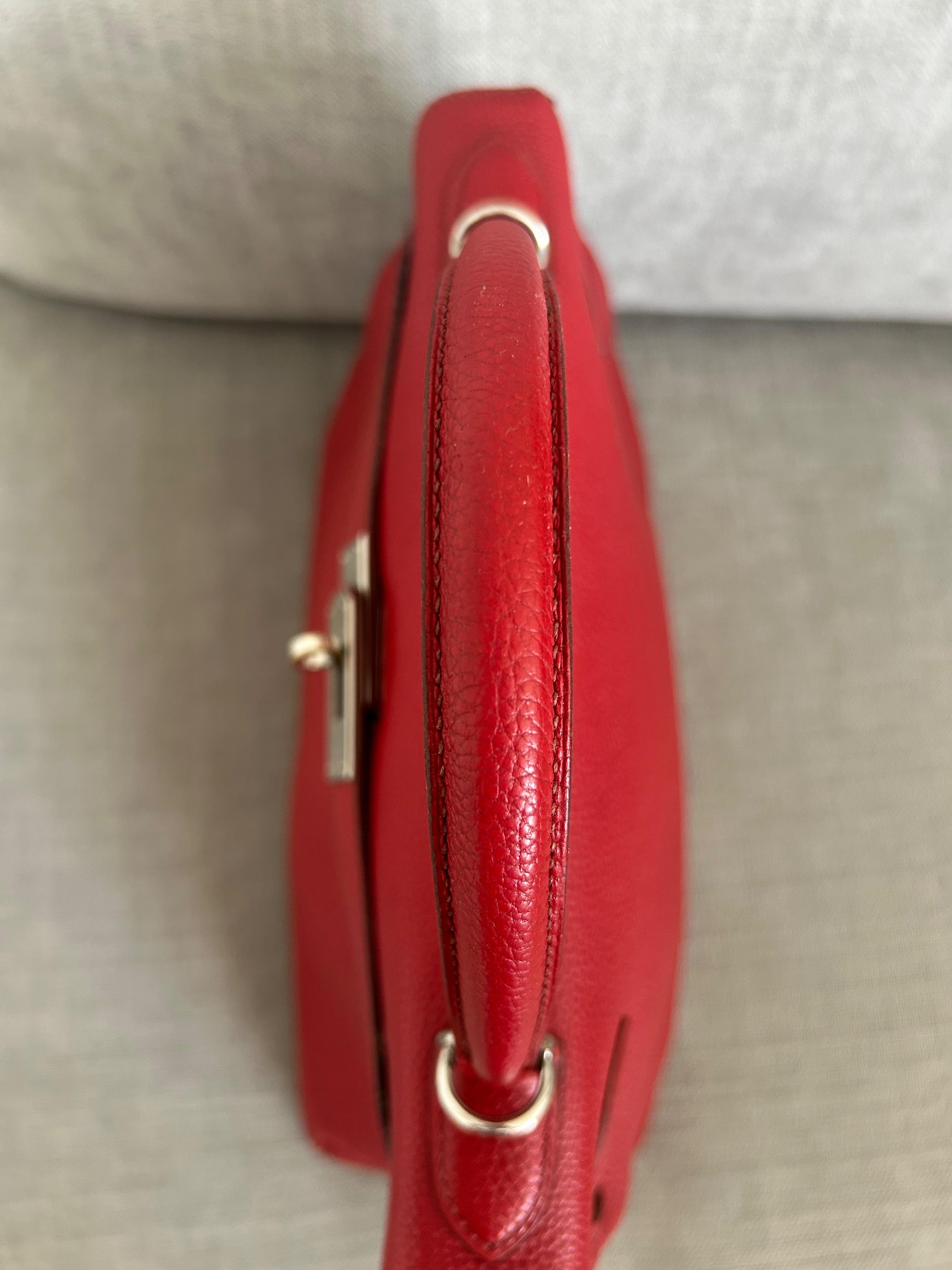 Hermes Rouge Garance Kelly 32cms