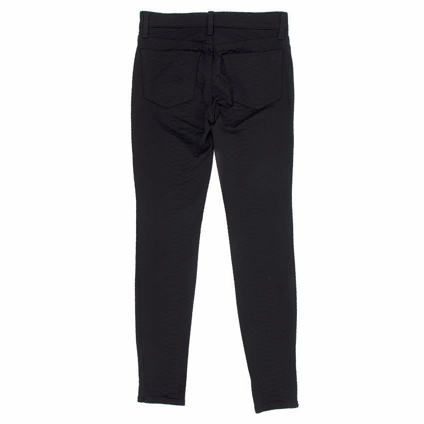 J Brand Black Python Patterned Jeans