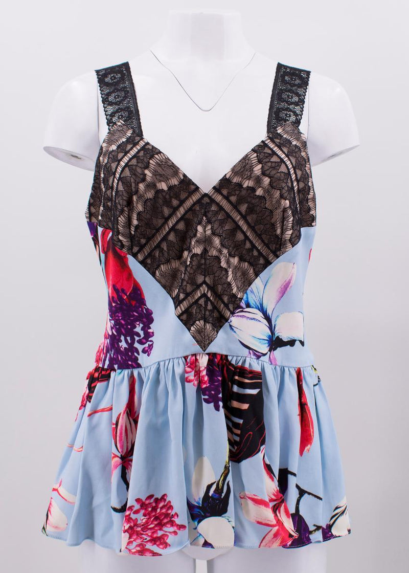 Teatum Jones Floral and Lace Top