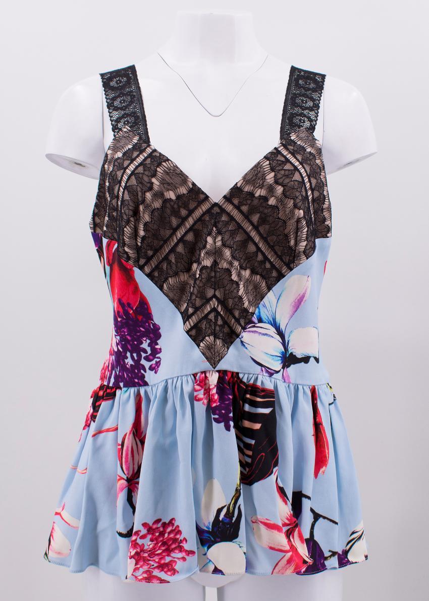 Teatum Jones Floral and Lace Top