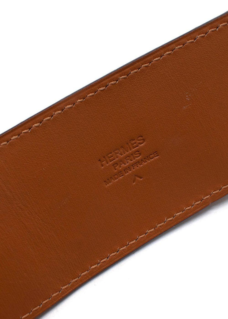 Hermès Medor “Collier de Chien” Belt in Crocodile Leather  Full length 97cms