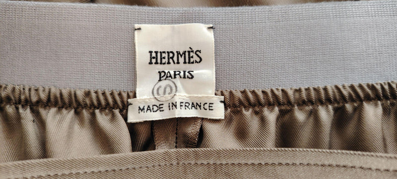 Hermes Grey Silk Pyjama Pants