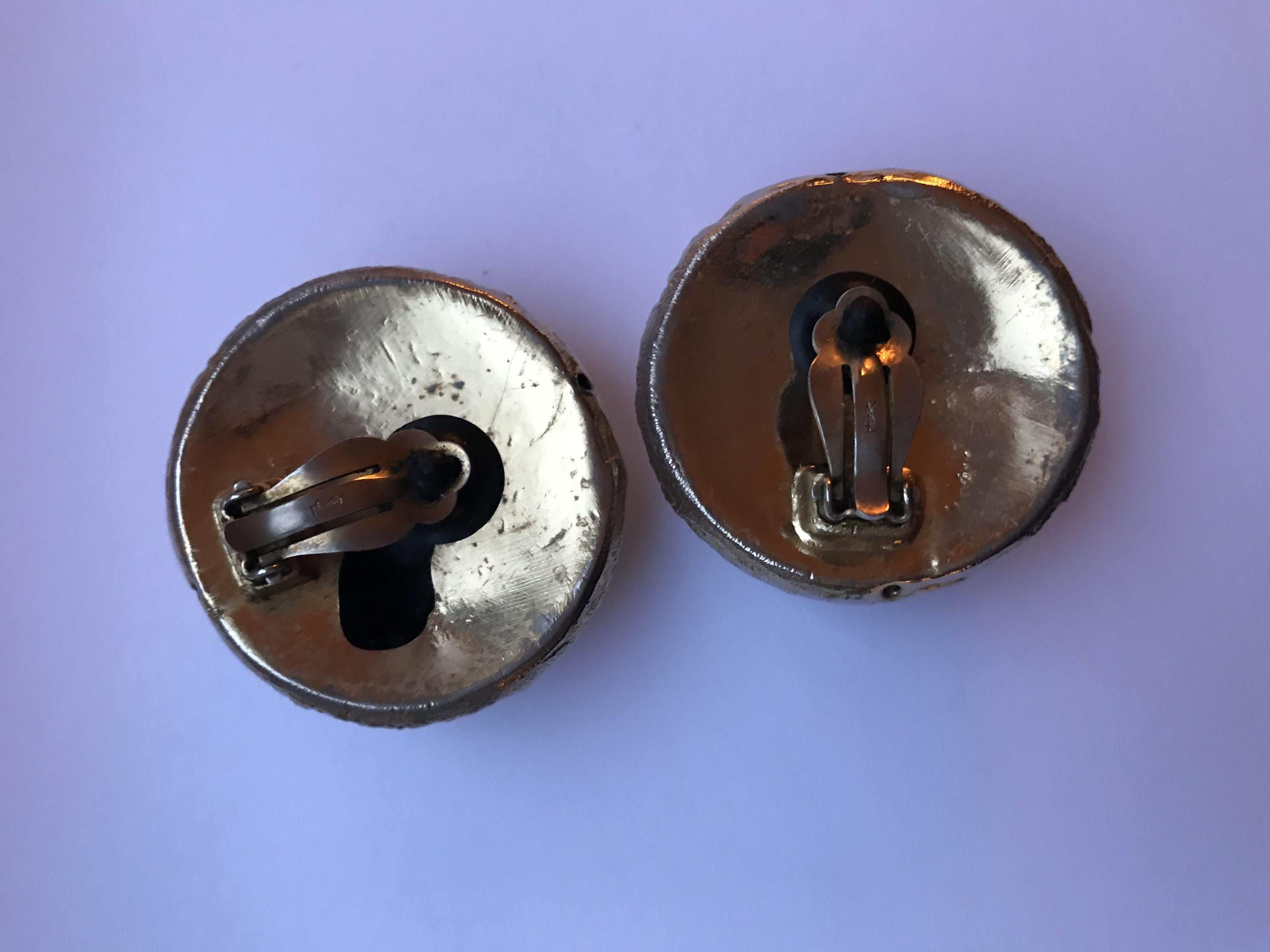 Yves Saint Laurent Vintage Crystal Earrings