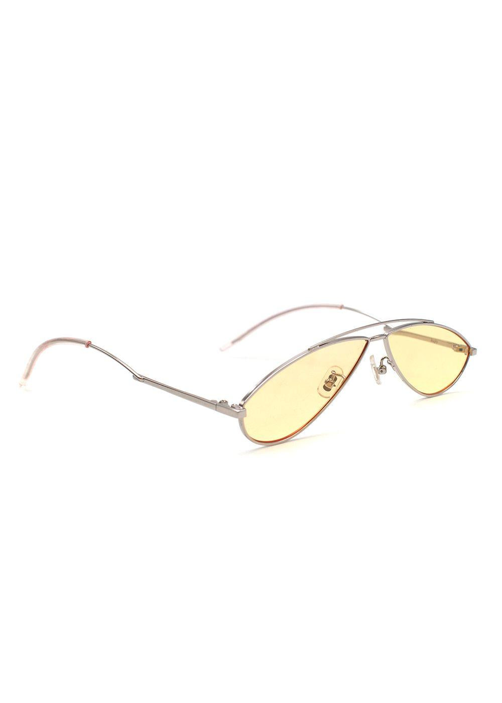 Yellow Cat-Eye Kujo Sunglasses