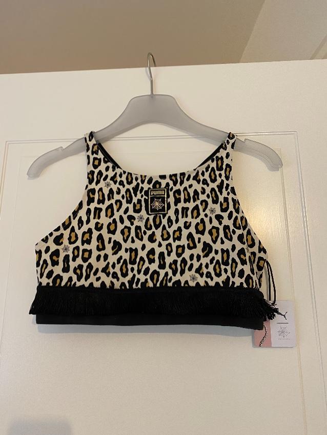 Puma x Charlotte Olympia Leopard Crop Top