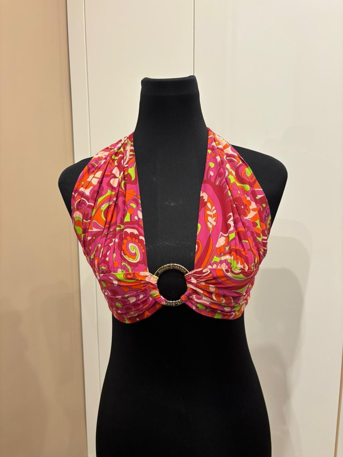 Dolce & Gabbana Printed Silk Top