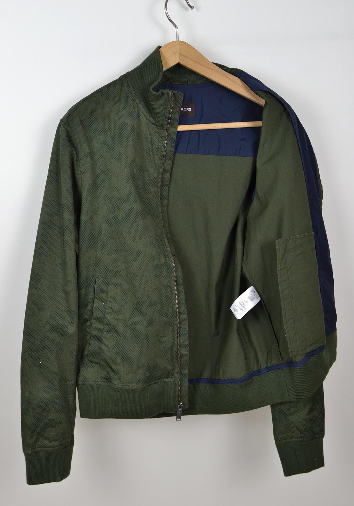 Green Camo Print Jacket
