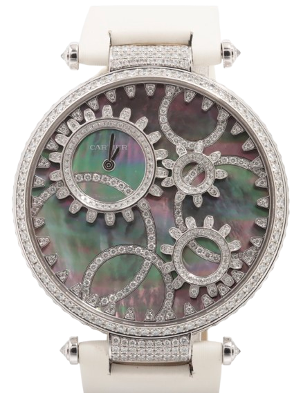Cartier Diamond Set Libre Tems Moderne de Watch 18kt White Gold