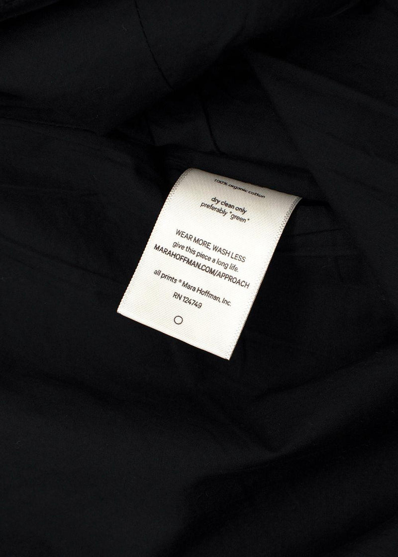 Mara Hoffman Embroidered Black Midi Skirt