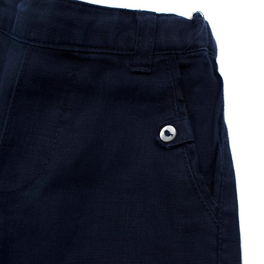 Tartine et Chocolat Navy Linen Trousers