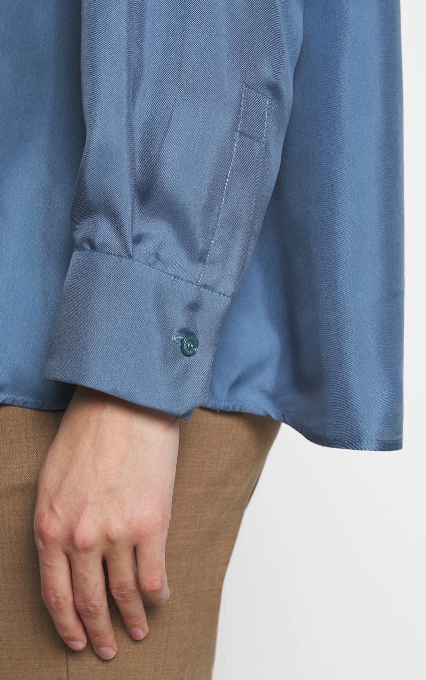 MaxMara Blue silk Vader shirt