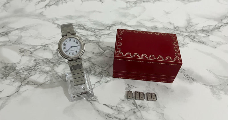 Cartier Santos Round Stainless Steel Watch