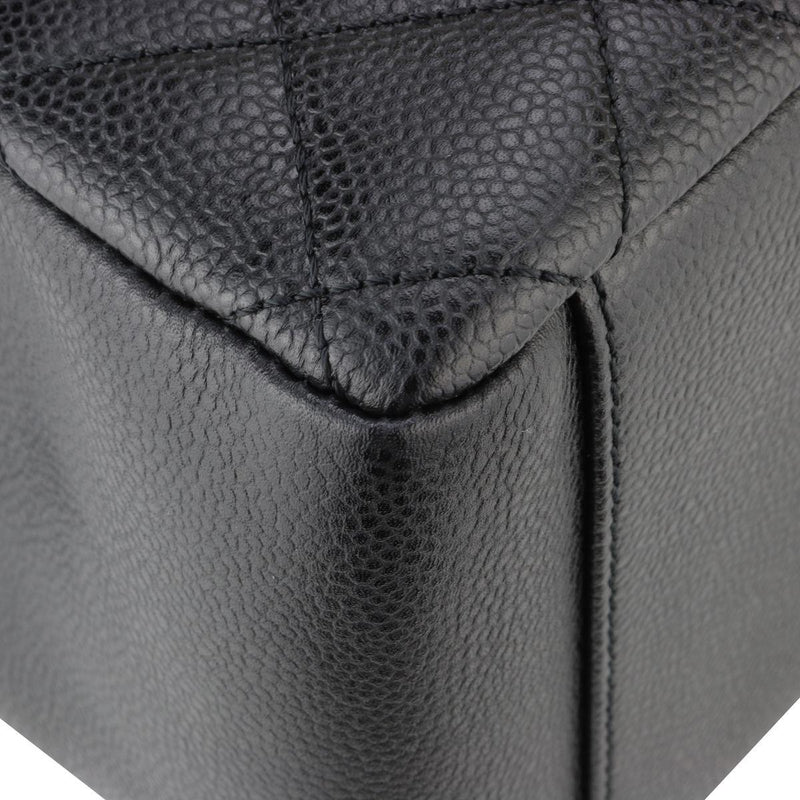 Chanel Black Caviar Leather Grand Shopper Tote