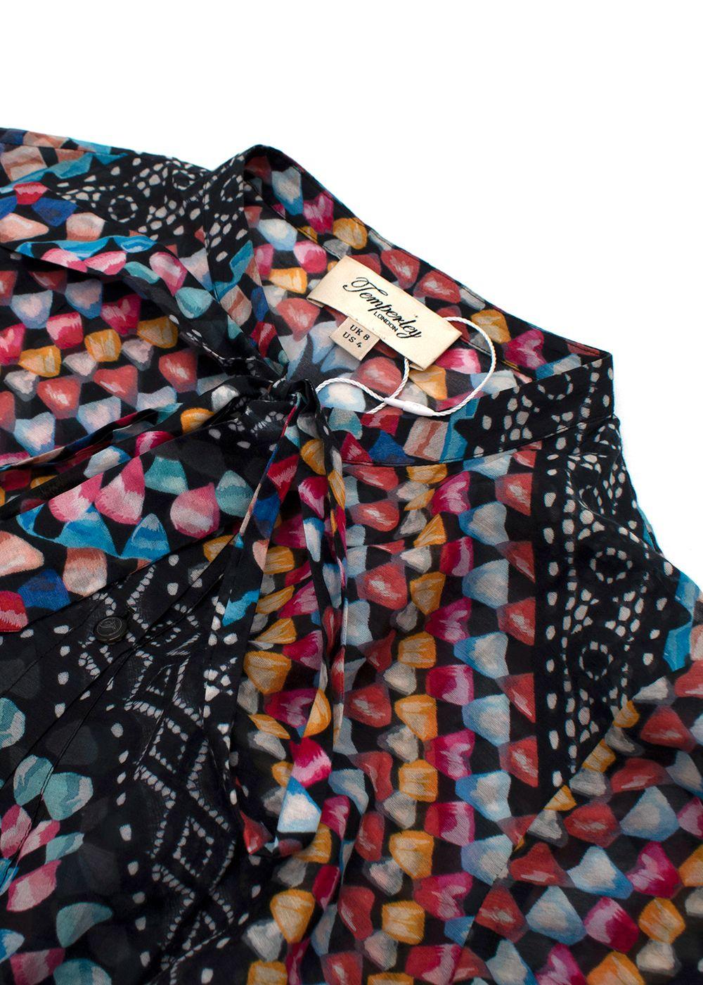 Multicoloured Button Down Shirt Dress
