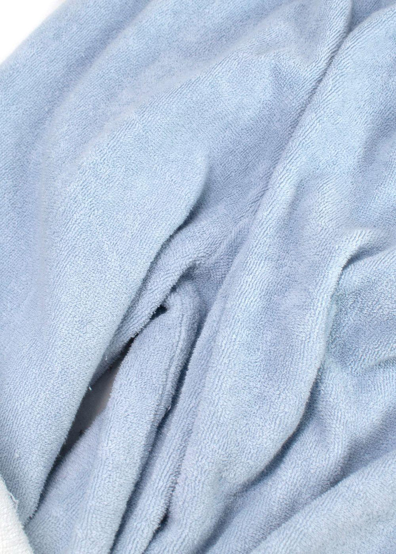 Terry Blue Ombre Capri Towelling Pants