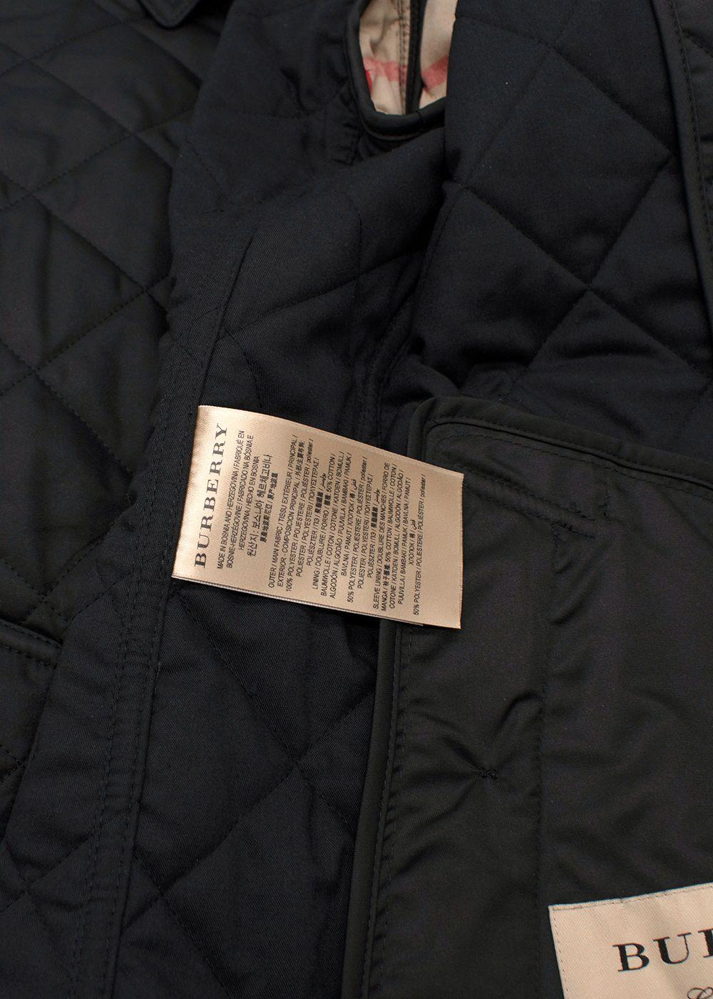 Burberry Black Quilted Jacket