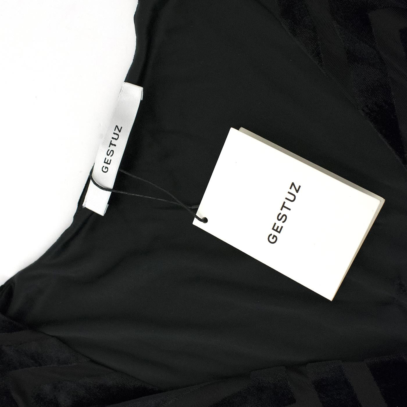 Gestuz Black Velvet Dress