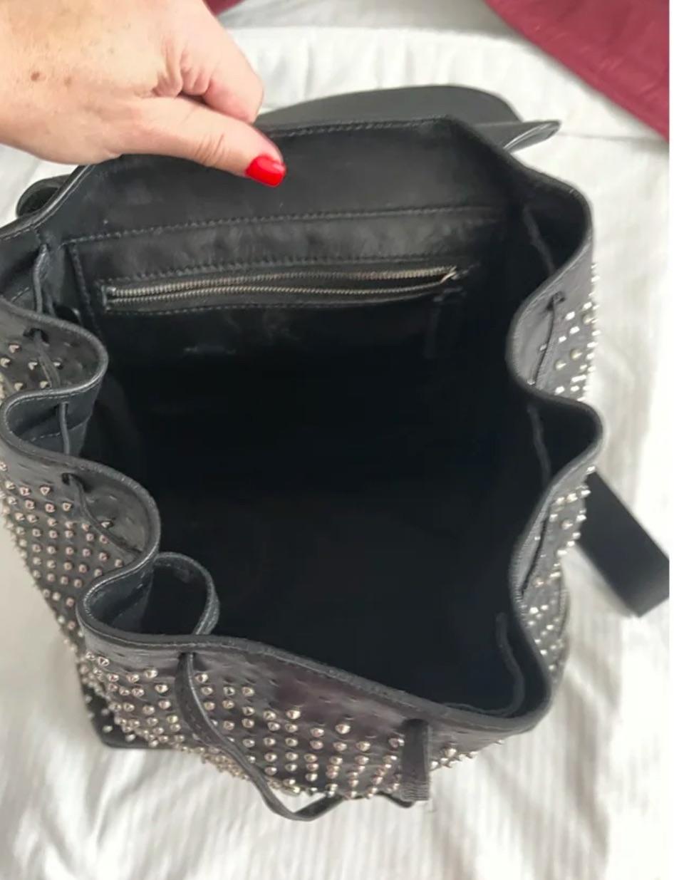 Alexander McQueen Black Leather Backpack