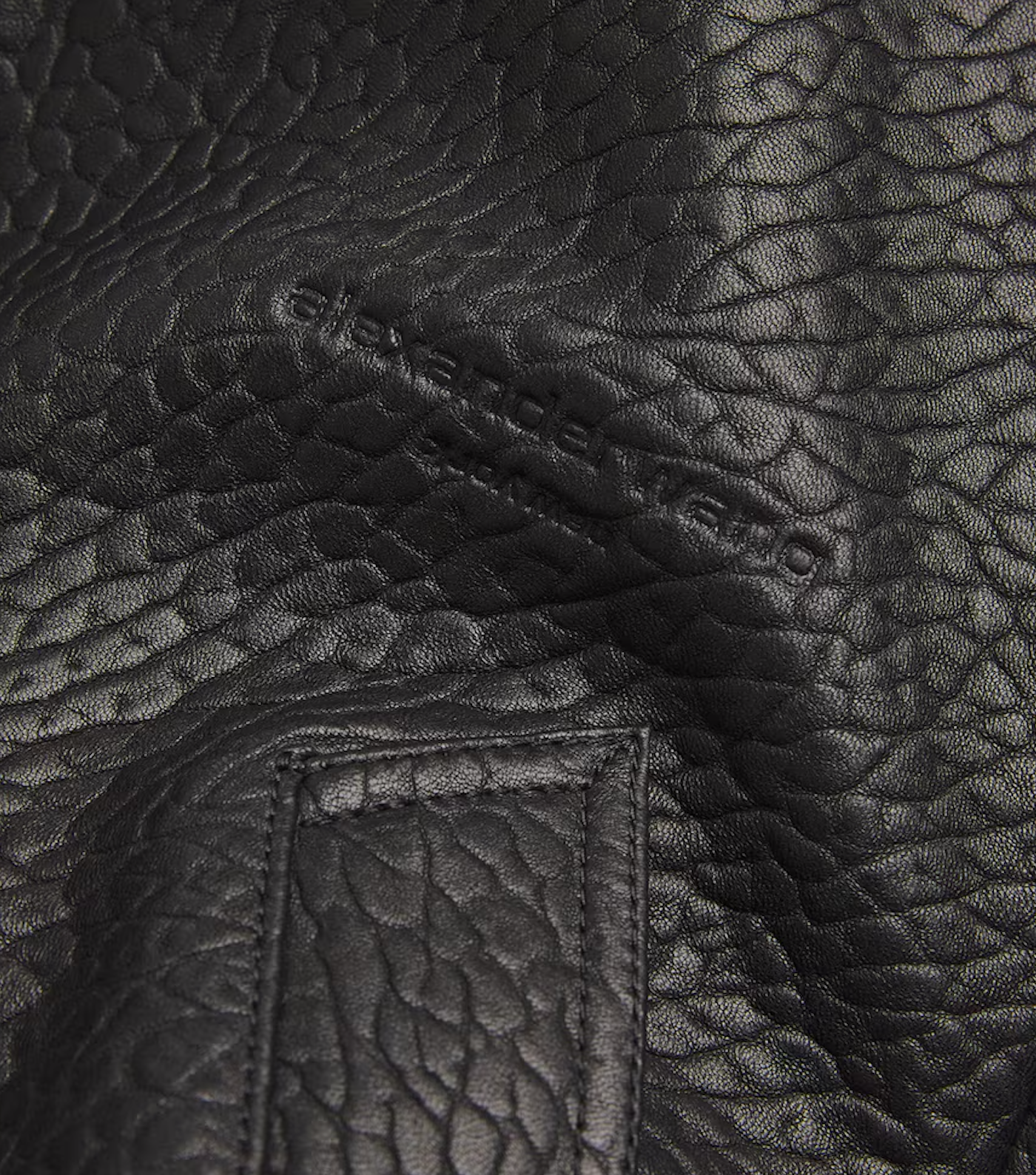 Alexander Wang Lambskin Cropped Bomber Jacket