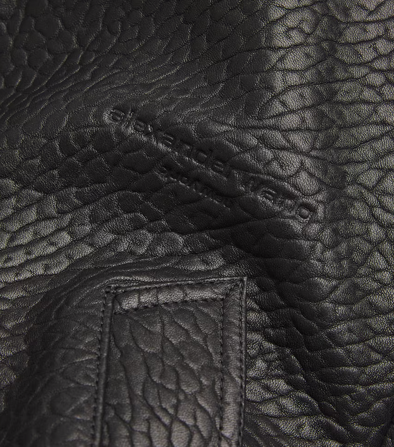 Alexander Wang Lambskin Cropped Bomber Jacket