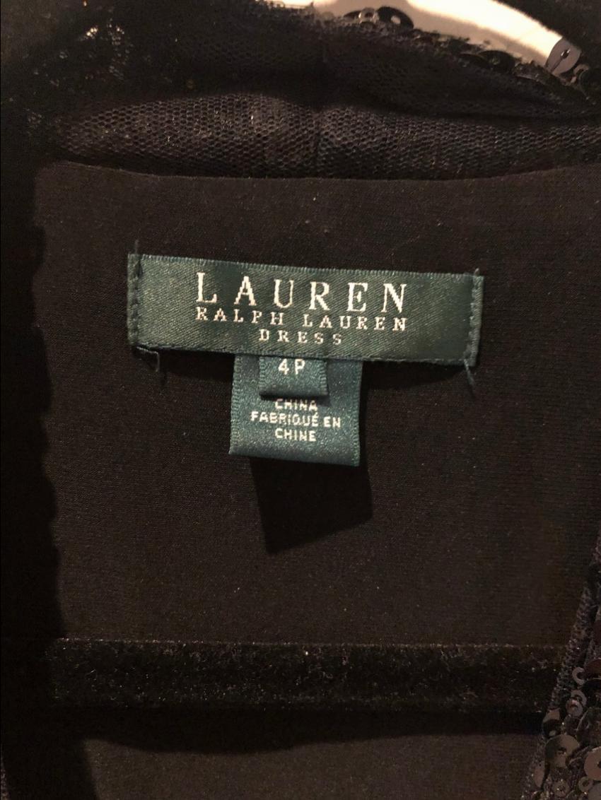 Lauren by Ralph Lauren black sequin dress