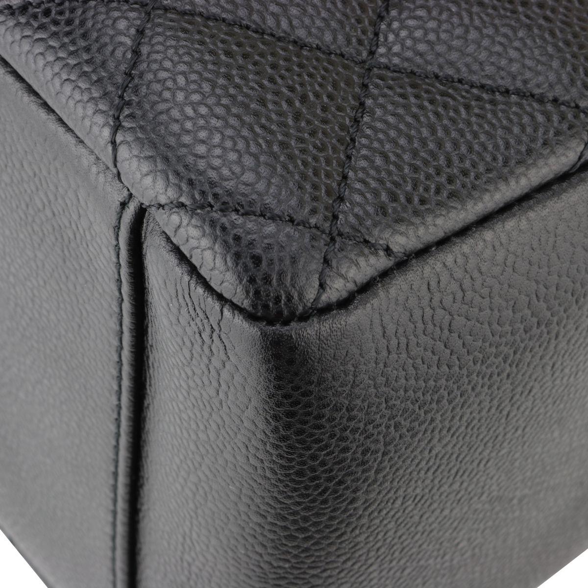 Chanel Black Caviar Leather Grand Shopper Tote