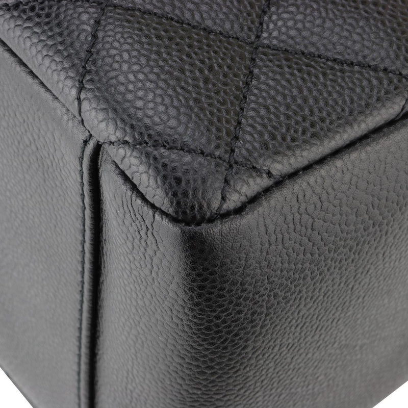 Chanel Black Caviar Leather Grand Shopper Tote